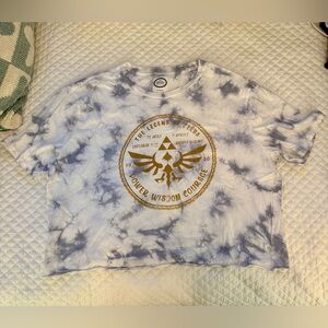 Nintendo Legend of Zelda Tie-Dye Cropped Tee